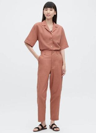 Штаниі з льону та бавовни uniqlo