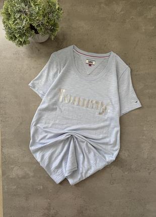 Tommy hilfiger jeans женская фирменная футболка р. м оригинал