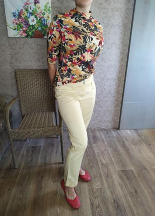 Жовті котонові брюки німецького бренду tuzzi