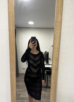 Сукня в’язана прозора