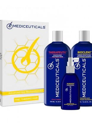 Набір для росту волося mediceuticals тонке волосся (bioclenz 250ml,therapeutic 250ml, numinox125ml)