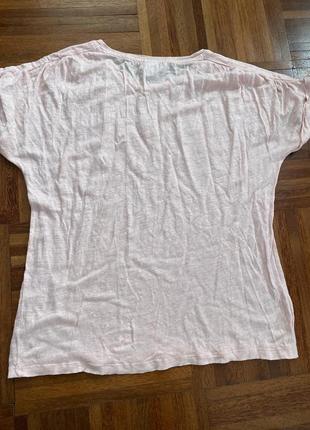 Нова лляна футболка топ льон 💯 john lewis 10 (38) uk7 фото