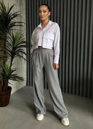 Штани з лампасами і вкорочена сорочка🔥👍 рубашка блуза блузка брюки штаны