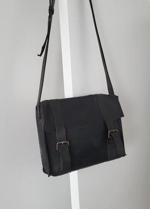 Кожаная сумка планшетка b010 - bagllet, сумка через плечо2 фото