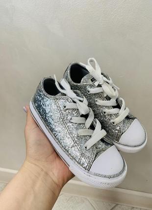 Стильні брендові кеди converse на дівчинку 25 розмір2 фото