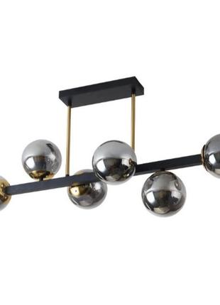 Люстра декоративная sirius glx-23752-6a bk+gd на 6 плафонов