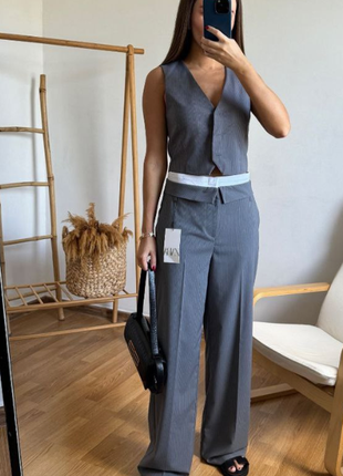 Костюм жилет+брюки zara