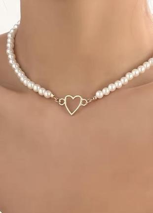 Колье чокер жемчуг