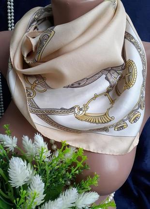 Jammers - leufgen jl vintag 👑 100% натуральный шелк атлас платок гаврош шейный на...