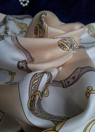 Jammers - leufgen jl vintag 👑 100% натуральный шелк атлас платок гаврош шейный на...