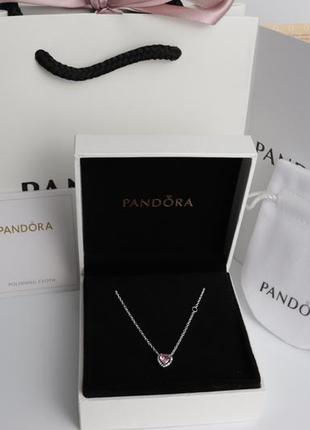 Pandora підвіска рожевим ореолом