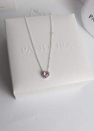 Pandora підвіска рожевим ореолом