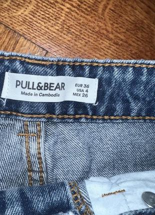 Трендовая юбка деним в стиле техас pull & bear5 фото