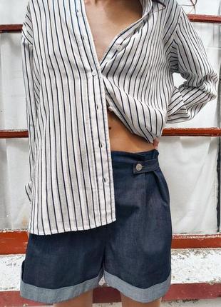 Текстурована смугаста сорочка