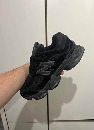 Кроссовки new balance 9060 triple black premium5 фото