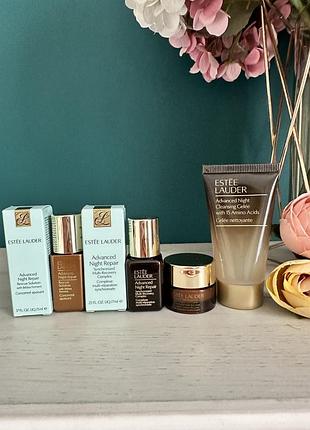 Набор мініатюр estee lauder крем сиворотка travel kit дорожній набор estée lauder есте лаудер