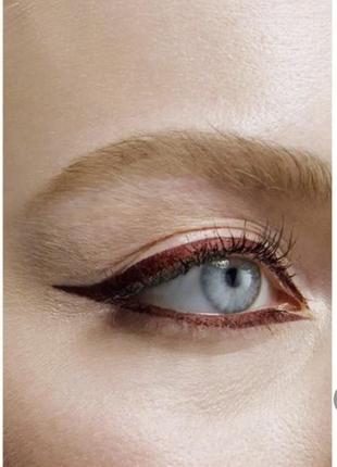 Рідка матова підводка для очей l'oreal paris matte signature eyeliner 05 burgundy5 фото