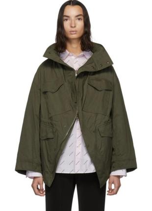 Balenciaga khaki twill swing jacket 2019 женская куртка,оригинал,32size