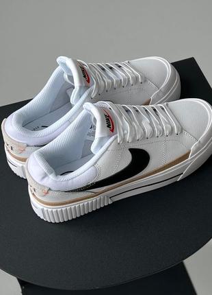 Кроссовки nike court legacy lift white6 фото