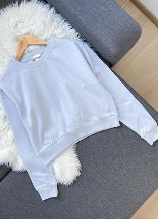 Блакитний світшот h&m