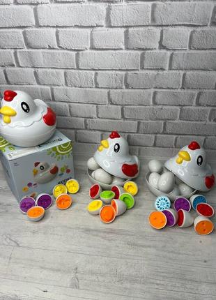 Игра 3d сортер курочка (m11d) (12 яиц в наборе,3 вида на выбор)