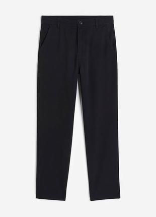 Черные чиносы брюки штаны h&m slim fit