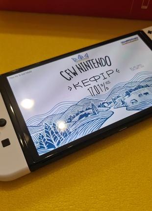 Прошита (чипированая) новая nintendo switch oled 64+128 gb kefir