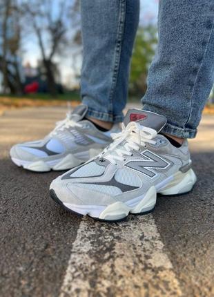 New balance 9060 white/grey9 фото