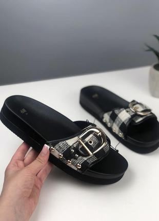 Шлепки шлепанцы шлепки шлепанца h&m hm 37 38