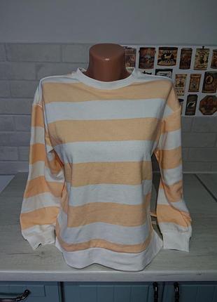 Кофта толстовка в полоску хлопок 14-16 лет