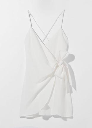 Bershka платье смесовый лён 5