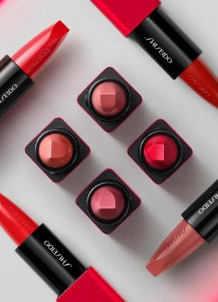 Помада для губ shiseido techno satin gel lipstick 408 - voltage rose6 фото