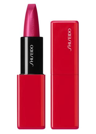 Помада для губ shiseido techno satin gel lipstick 408 - voltage rose5 фото