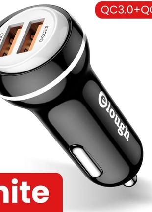 Автомобильное зарядное устройство с быстрой зарядкой qc3.0 usb. зарядка в машину от прикуривателя для телефона