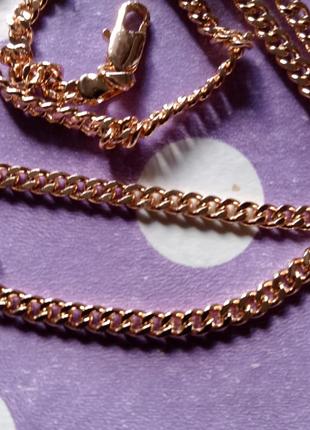 Новая шикарная цепочка,медзолото,50см.