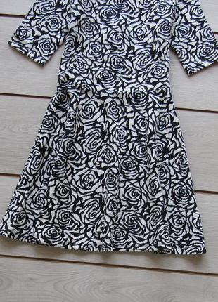 Трикотажна сукня плаття в квітковий принт від h&m5 фото