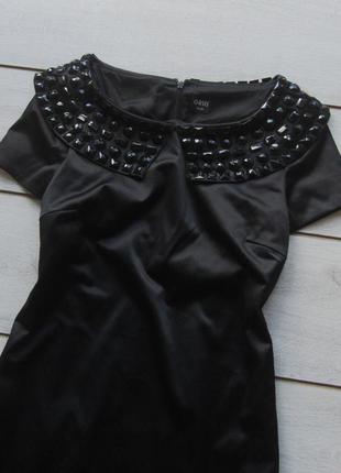Новое красивое черное атласное платье от oasis2 фото