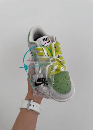 Жіночі кросівки nike sb dunk  ‘85 double swoosh green premium.5 фото