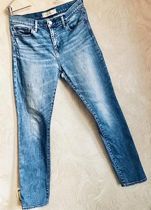 Джинси прямі блакитні класичні мом