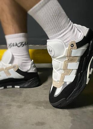 Кросівки factory adidas niteball white and black ✅