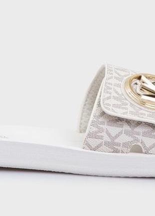 Alloriginal com ua шльопанці michael michael kors mk charm slide колір білий 40r4mkfa1b розміри