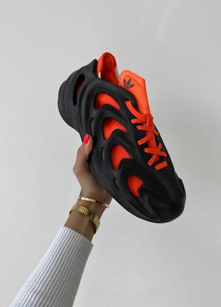 Кроссовки adifom quake core black orange2 фото