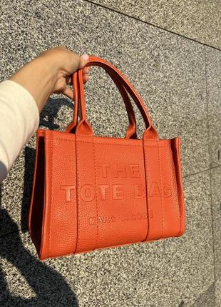 Marc jacobs small tote bag orange  lxart 0651 фото