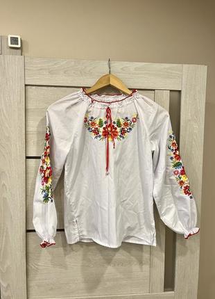 Вишиванка для дівчинки р.152 бавовна