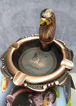 Попільничка з запальничкою металева вінтажна