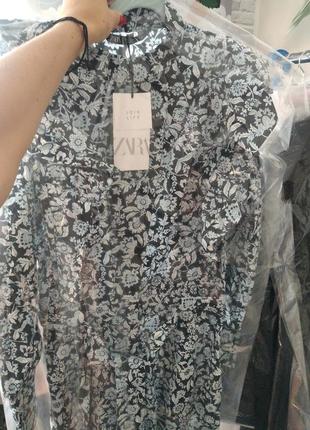 Шикарний комбінезон в квітковий принт від zara3 фото