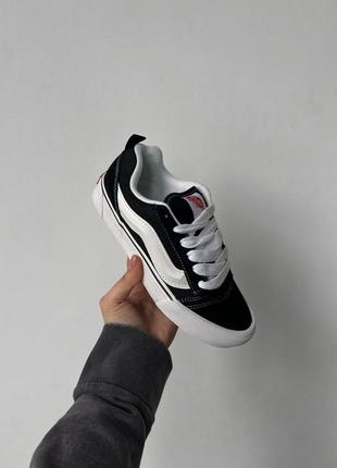 Кроссовки vans knu skool black/white2 фото