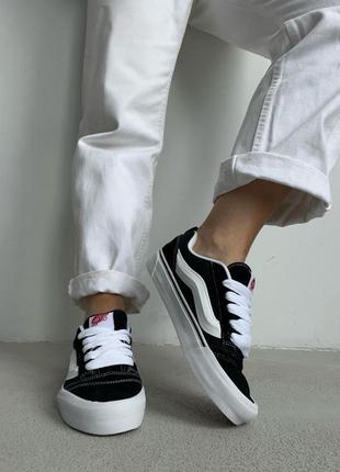 Кросівки vans knu skool black/white5 фото