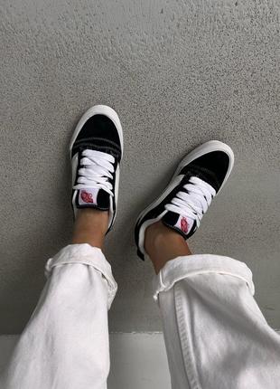 Кросівки vans knu skool black/white8 фото