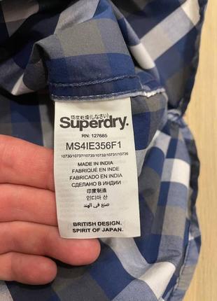 Акция 🎁 стильная летняя рубашка superdry the wash basket shirt в клетку levis zara5 фото